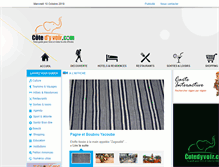Tablet Screenshot of cotedyvoir.com